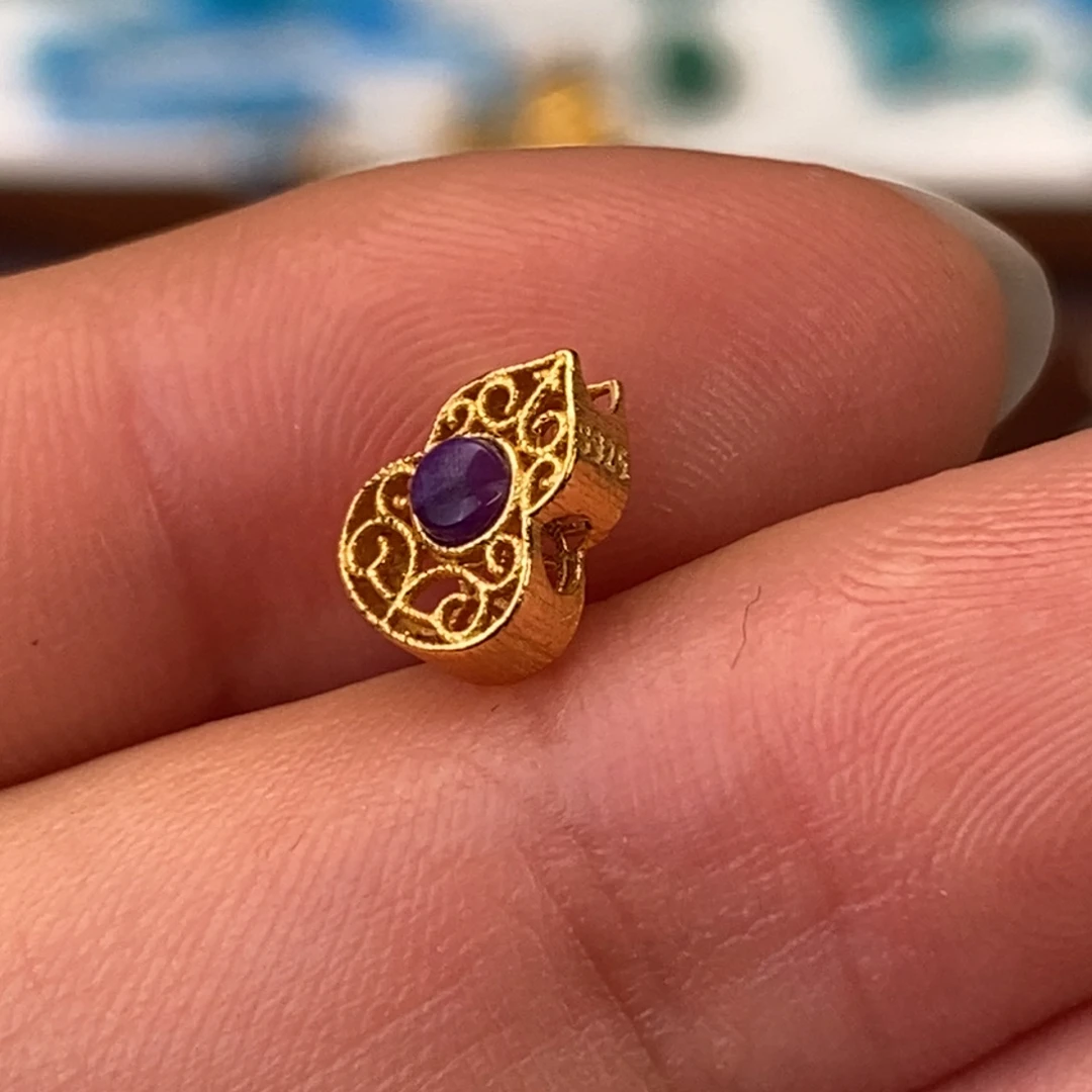 苏纪石（舒俱来）银S925镶嵌宝葫芦配饰