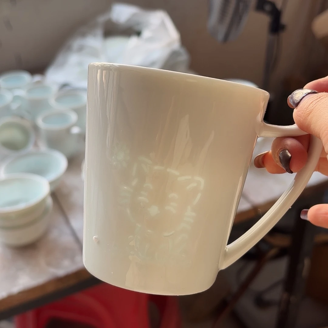 白瓷猫咪爪杯一个好