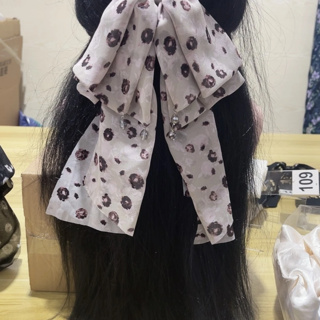 铁合金布艺蝴蝶结发夹