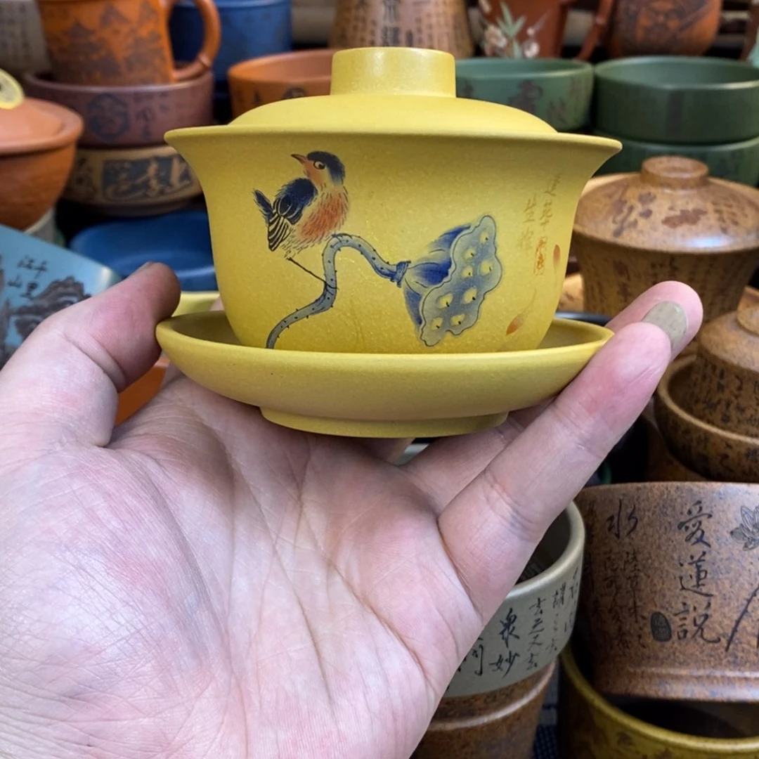 紫砂杯子宜兴全手工紫砂杯