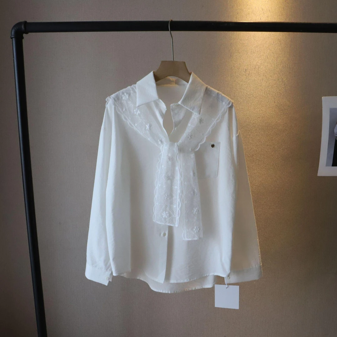 早春净色气质显瘦减龄百搭韩版蕾丝披肩韩版简约蕾丝丝巾围巾发带