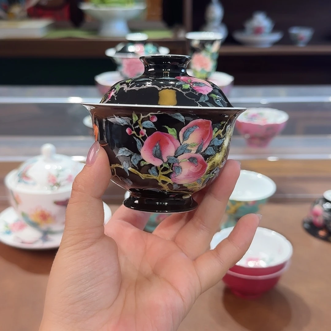 珐琅彩主人杯茶具套装