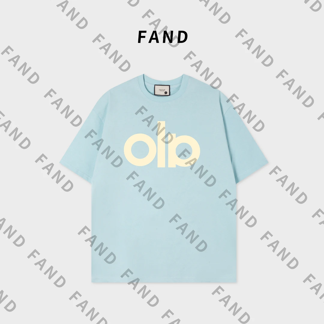 FAND品牌【old老海军】2025美潮夏季情侣装印花宽松圆领短袖T恤