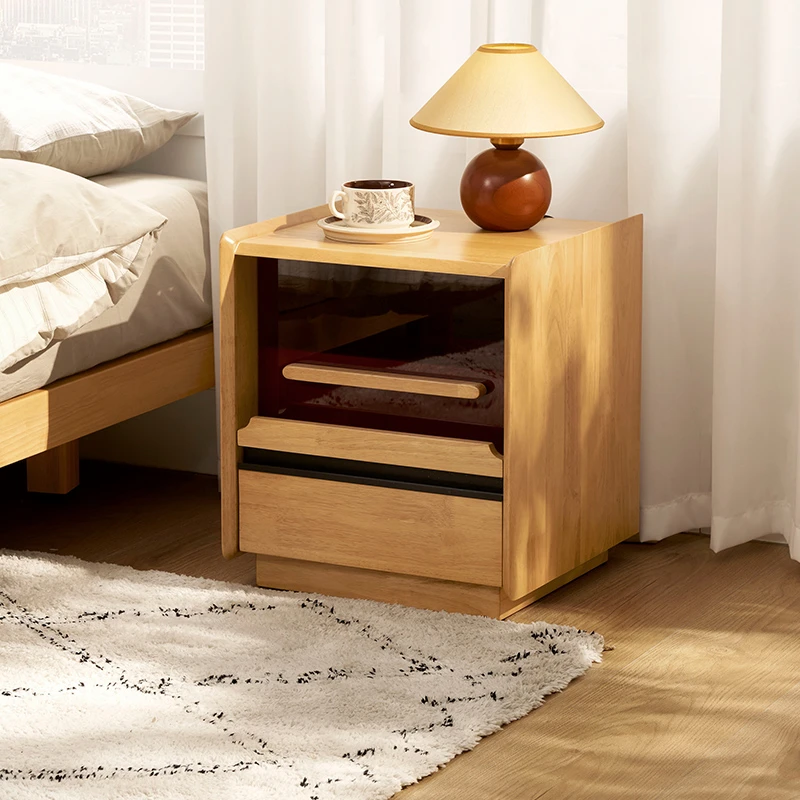 顾家家居KUKAHOME简约原木风单抽屉床头柜卧室储物DS7887G