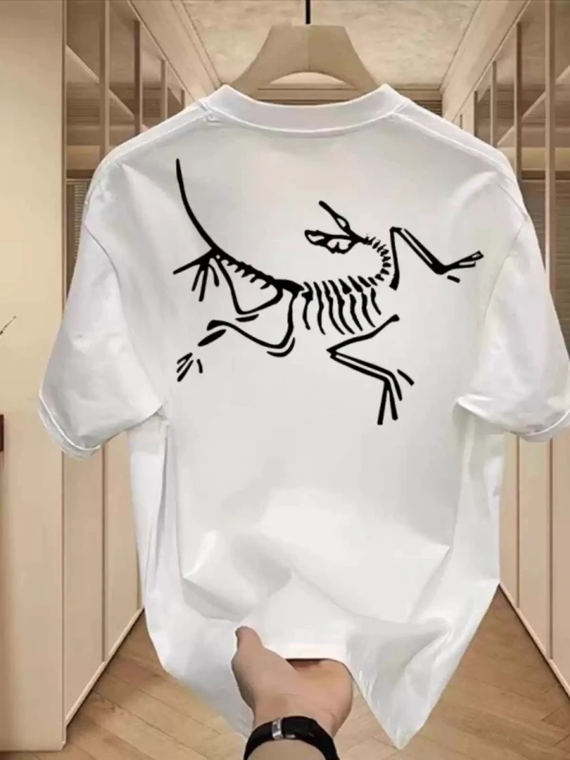 【蕟】茑短袖T恤 前胸小标后背大图 情侣款  {发正标}