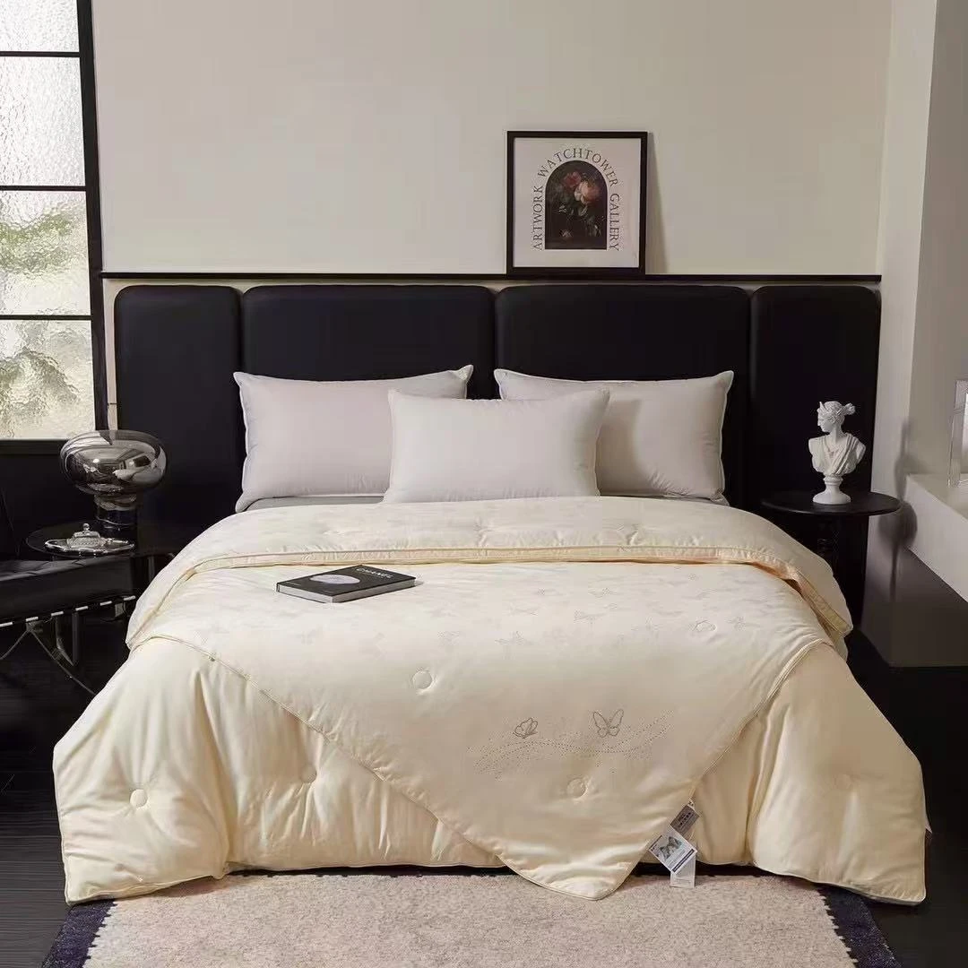 蚕丝大豆二合一子母被保暖冬被面料子母被透气