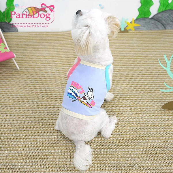 韩国【parisdog】韩国史努比宠物冰丝凉感衣服速干狗衣服猫衣服