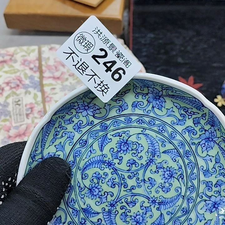 海***六手工拉胚釉下彩绘画片