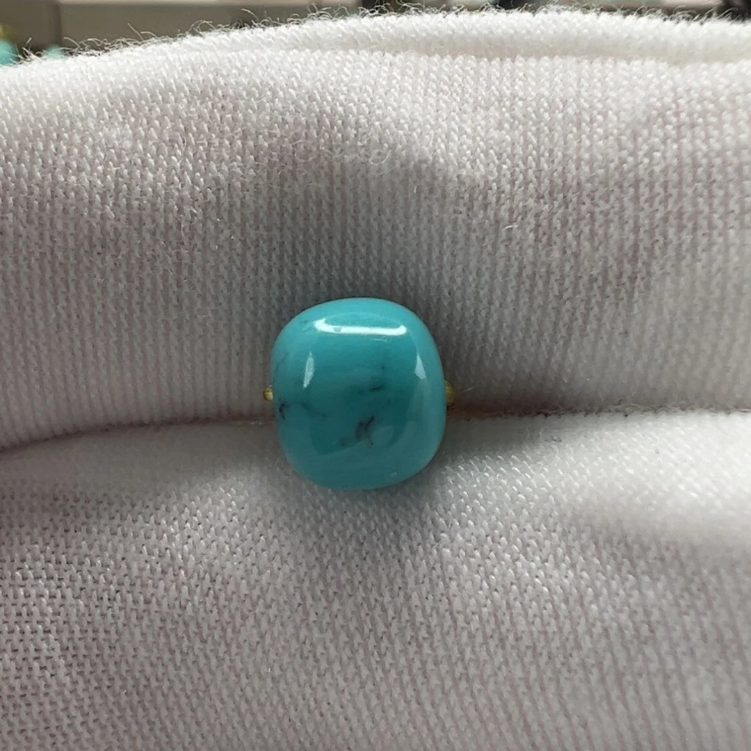 绿松石未镶嵌老型珠 7.7mm