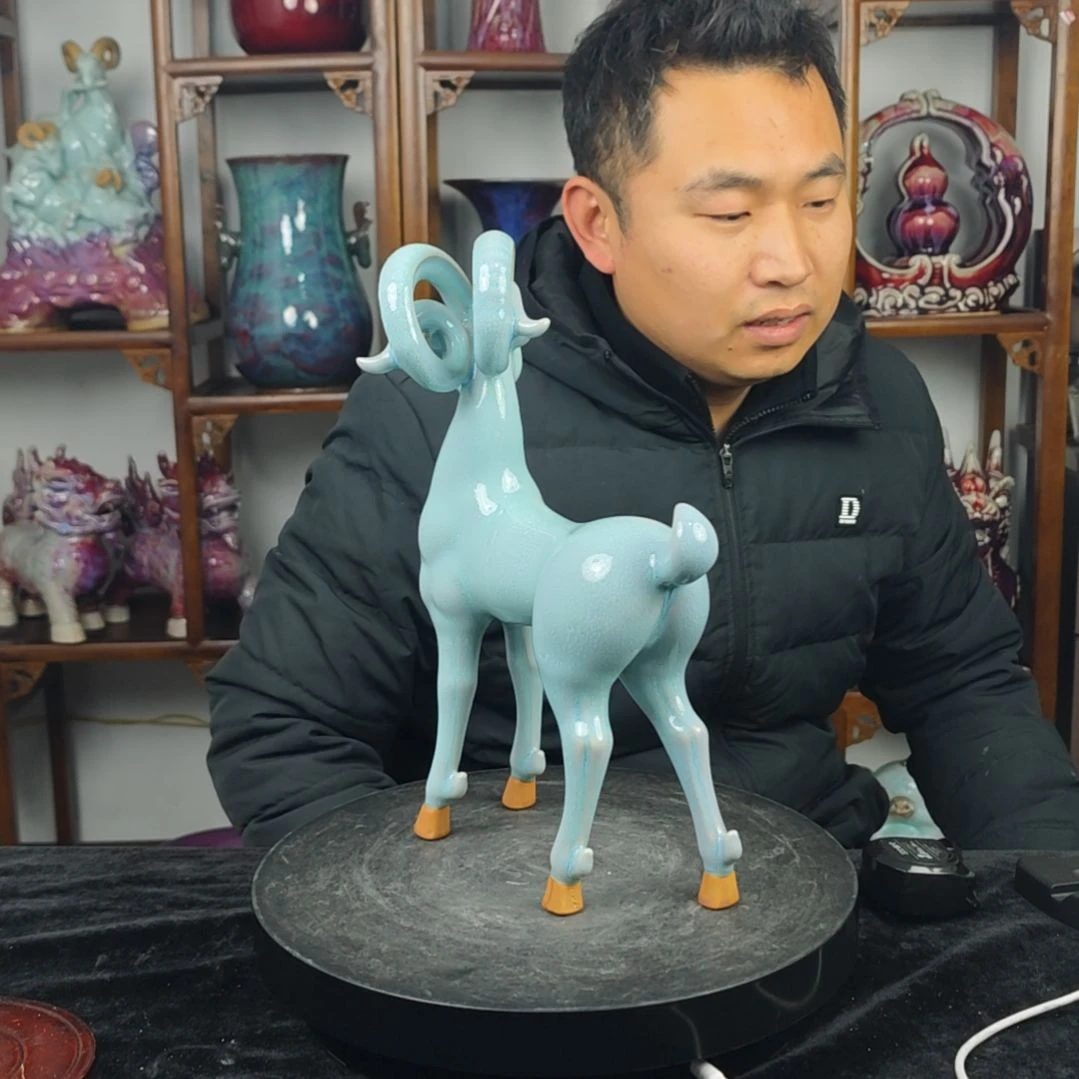 摆件神后镇钧瓷摆件