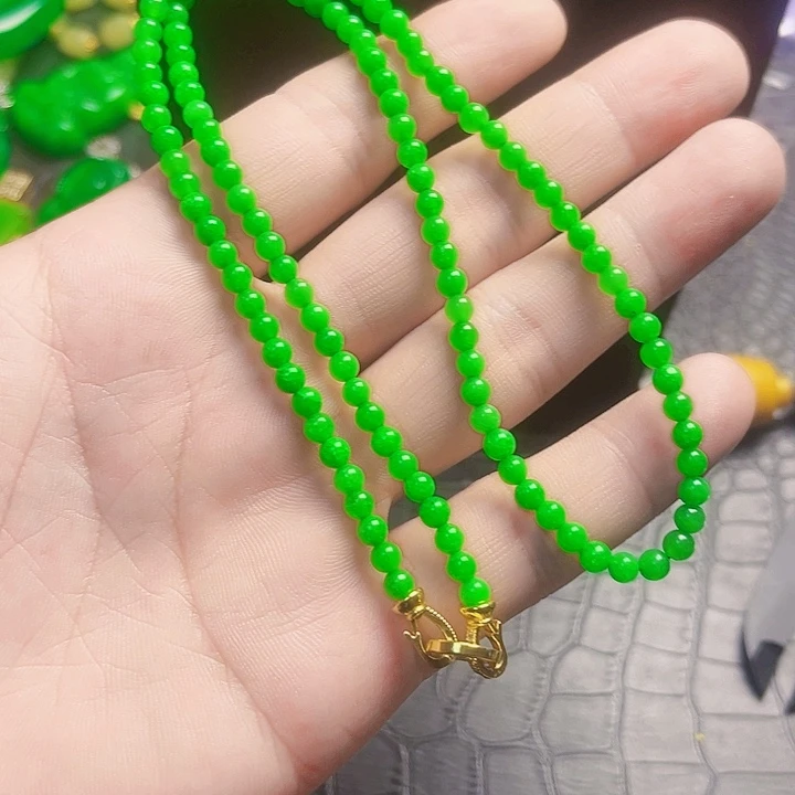 颈饰14K金镶嵌翡翠吊坠