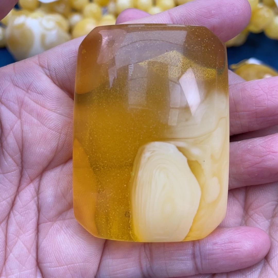 琥珀裸石未镶嵌琥珀蜜蜡