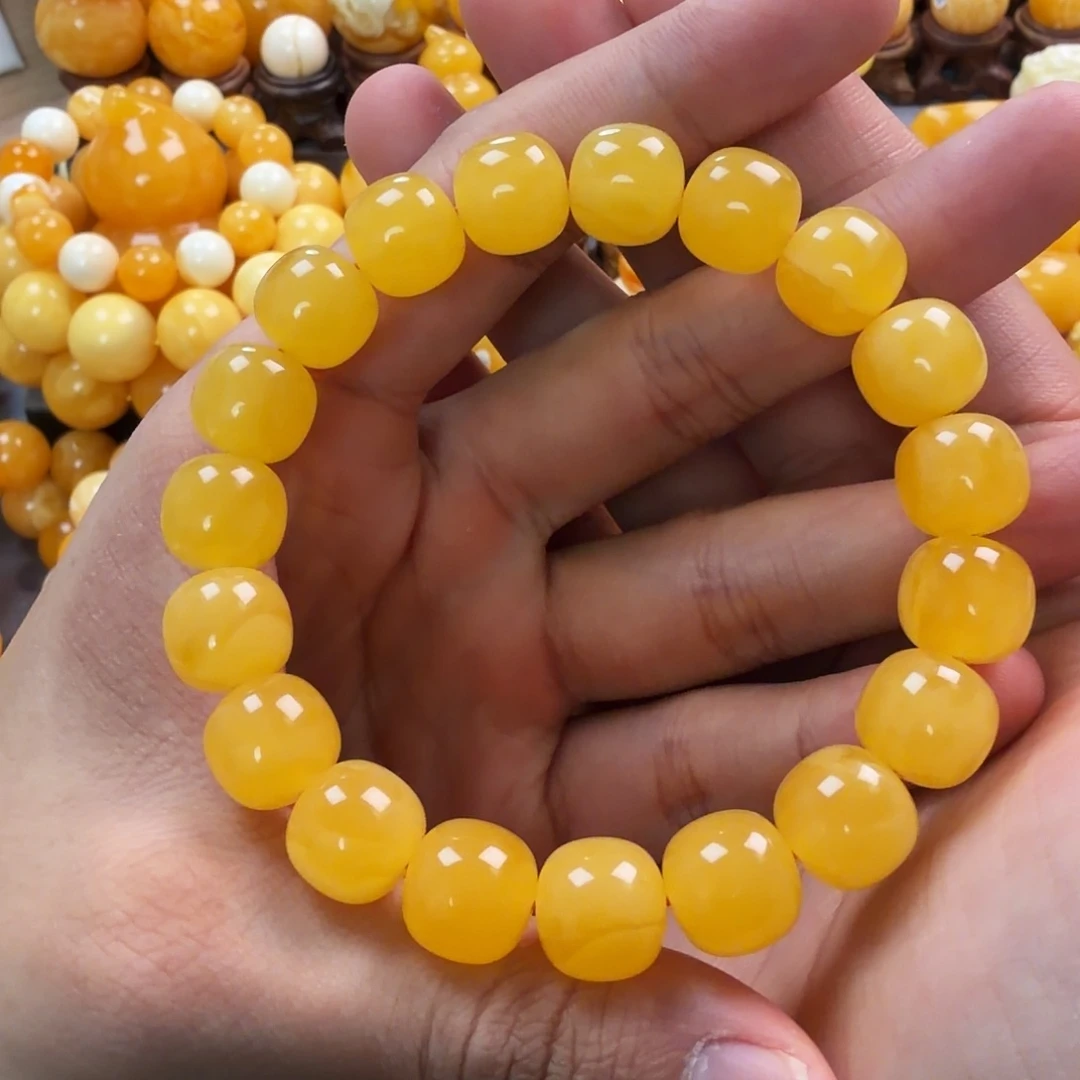 金珀未镶嵌珠宝奇石12mm同料