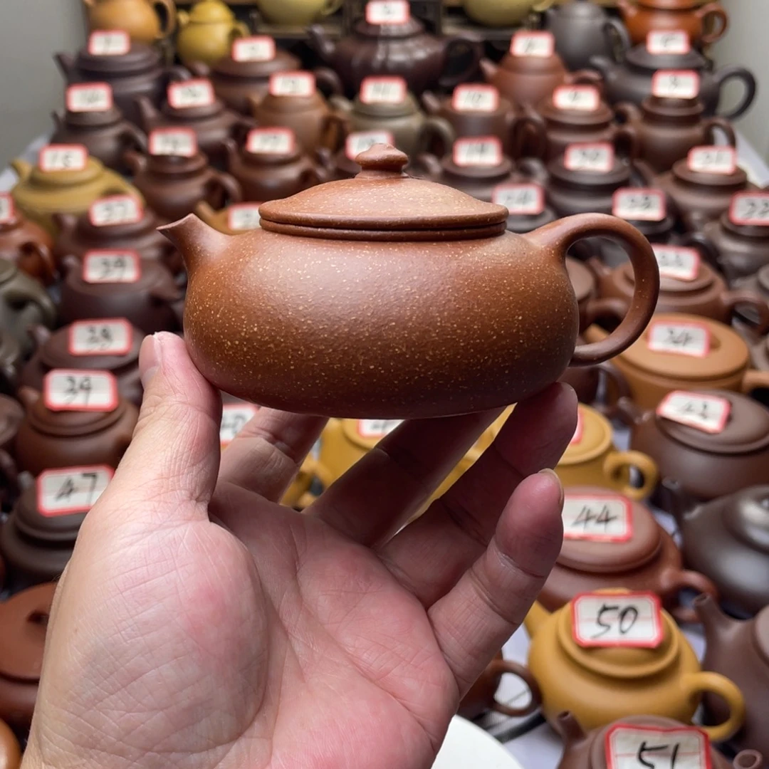 紫砂茶壶宜兴紫砂半手工