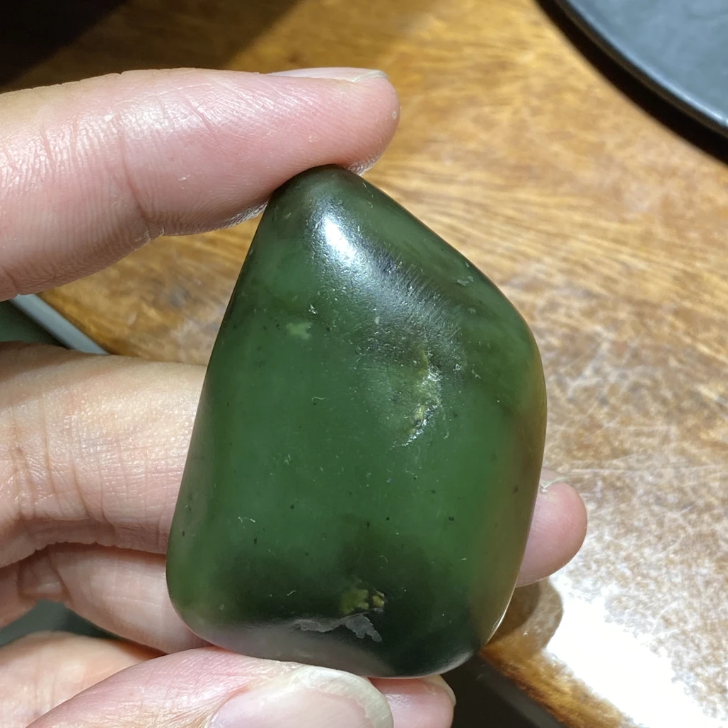 【与籽成说】天然新疆和田玉碧玉牌子