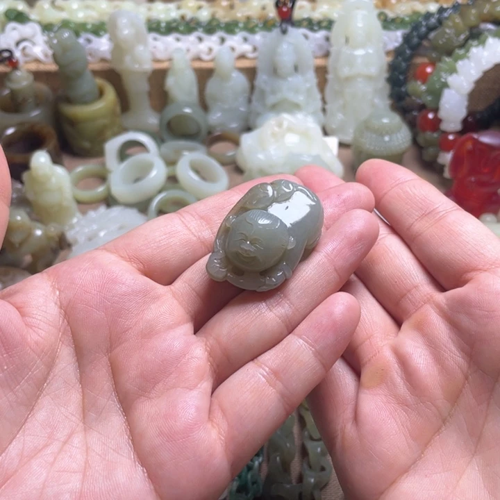 和田玉未镶嵌颈饰福****意