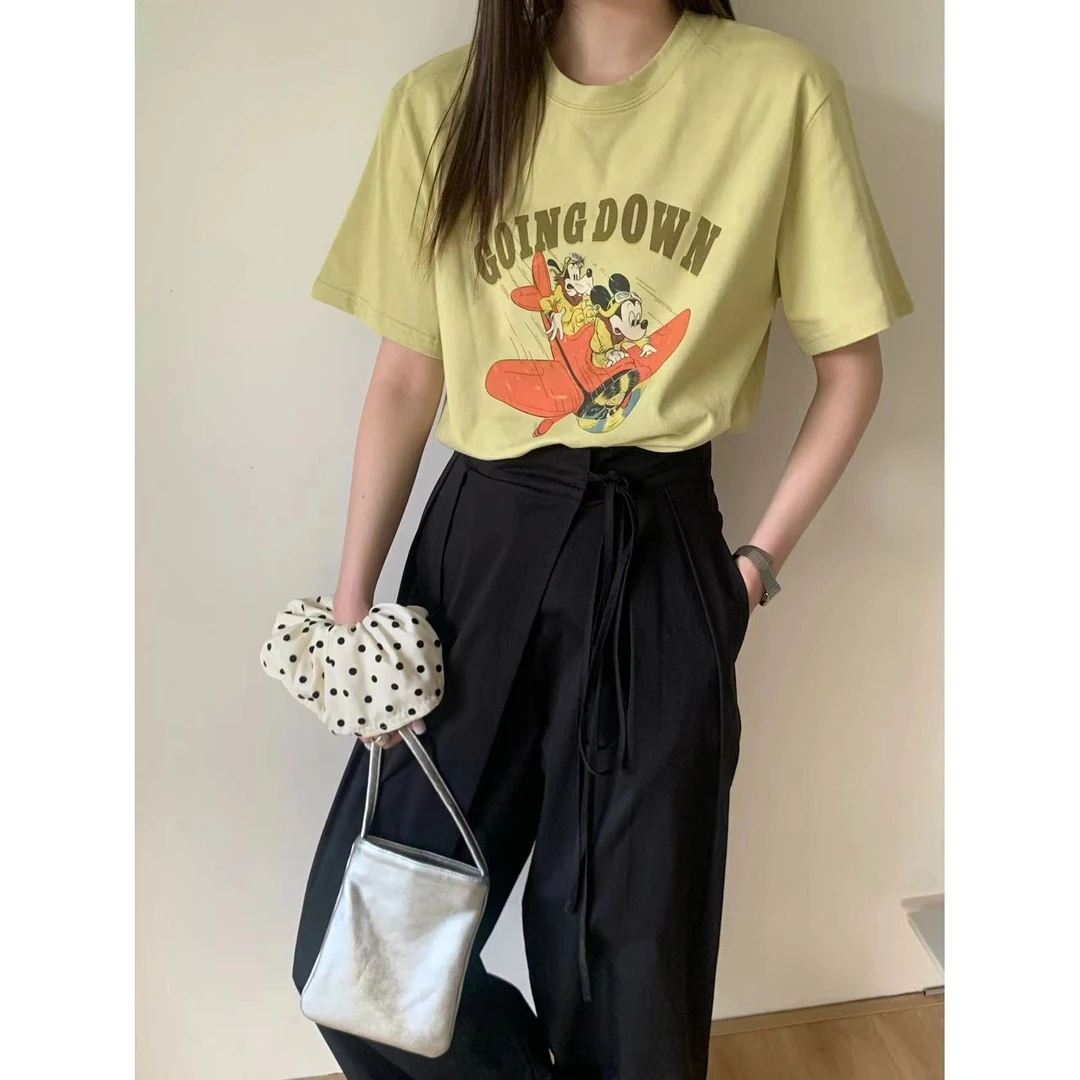 L-T056#气泡#『爆款必备单品』飞机奇奇印花短袖T恤（福利）