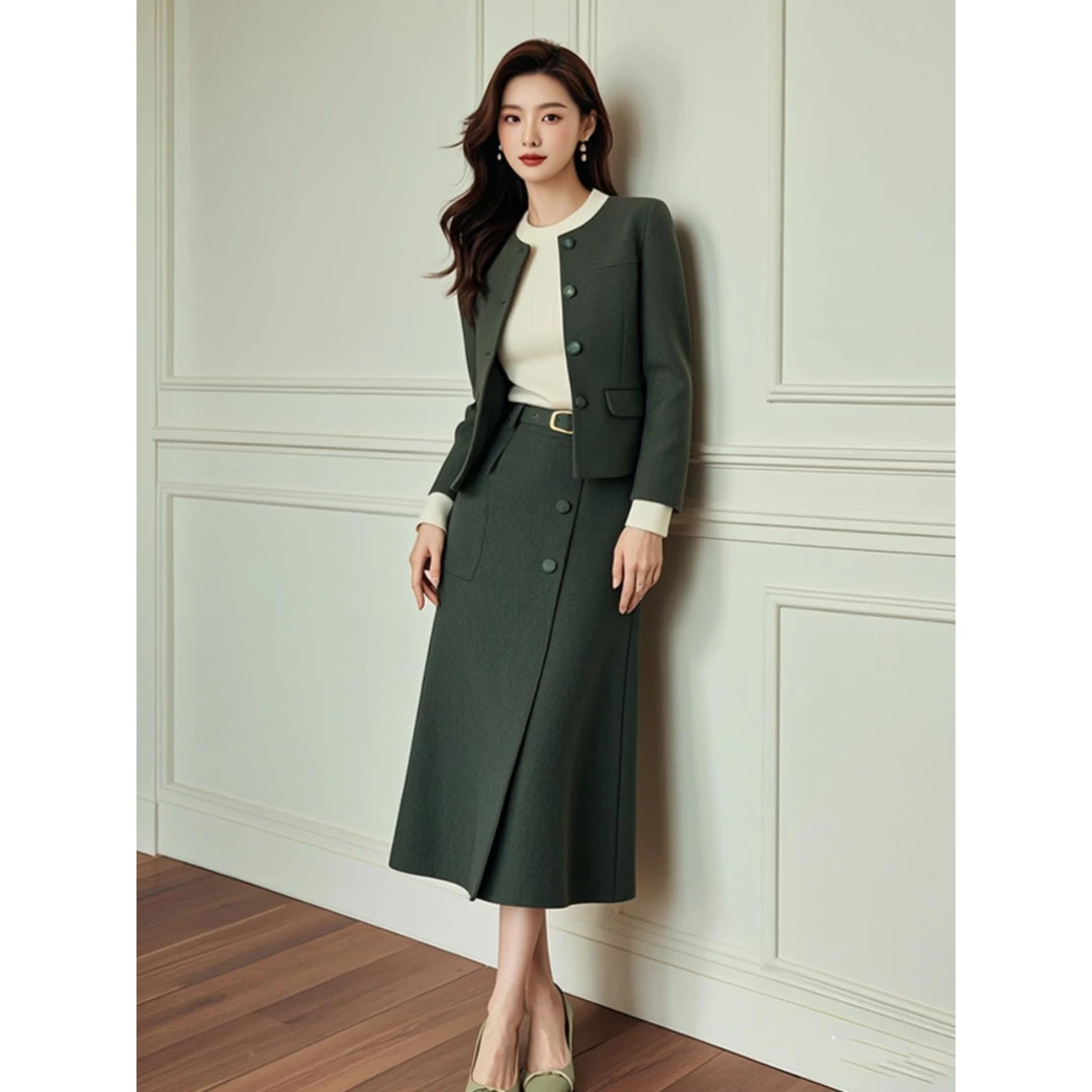 2024秋冬新款女装时尚套装，优雅小香氛套装裙，优雅工作服系列