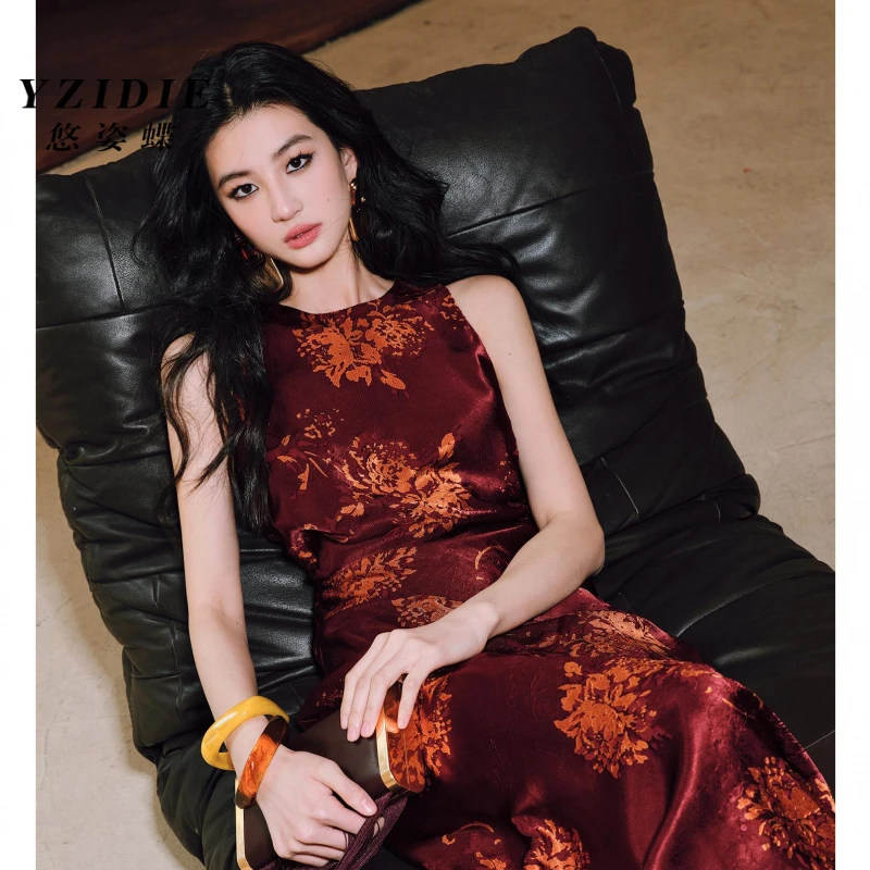 七夕战袍悠姿蝶｜强捻双面丝光感人丝剪花｜手工捏褶｜立裁削肩A摆连