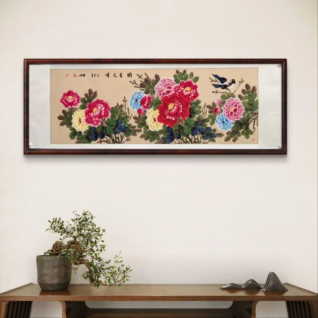 陈丽娟-国色天香-六尺卷轴