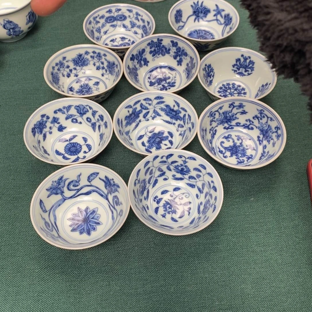 景德镇小****?景德镇当代工艺品一套10个