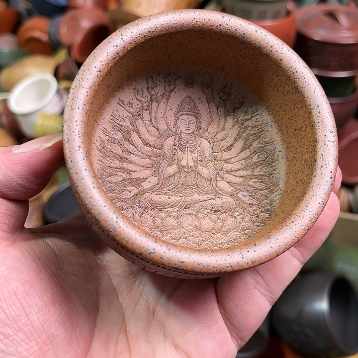 紫砂茶杯全手工紫砂主人杯