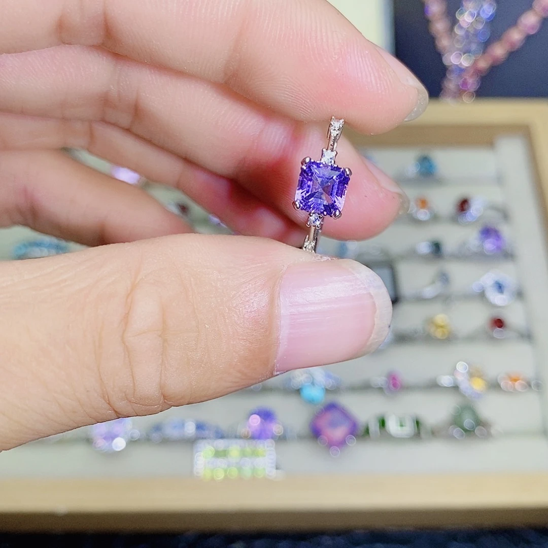 紫晶戒指未镶嵌589