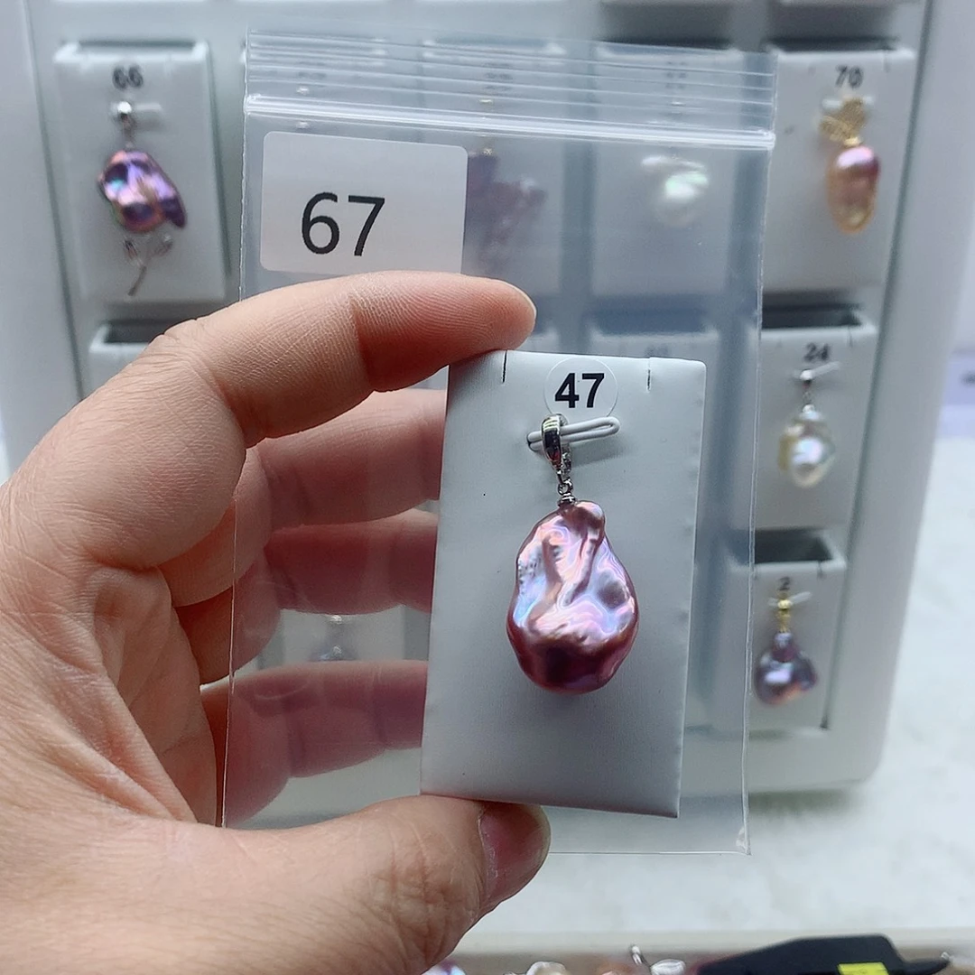 吊坠(不含链)合金淡水珍珠