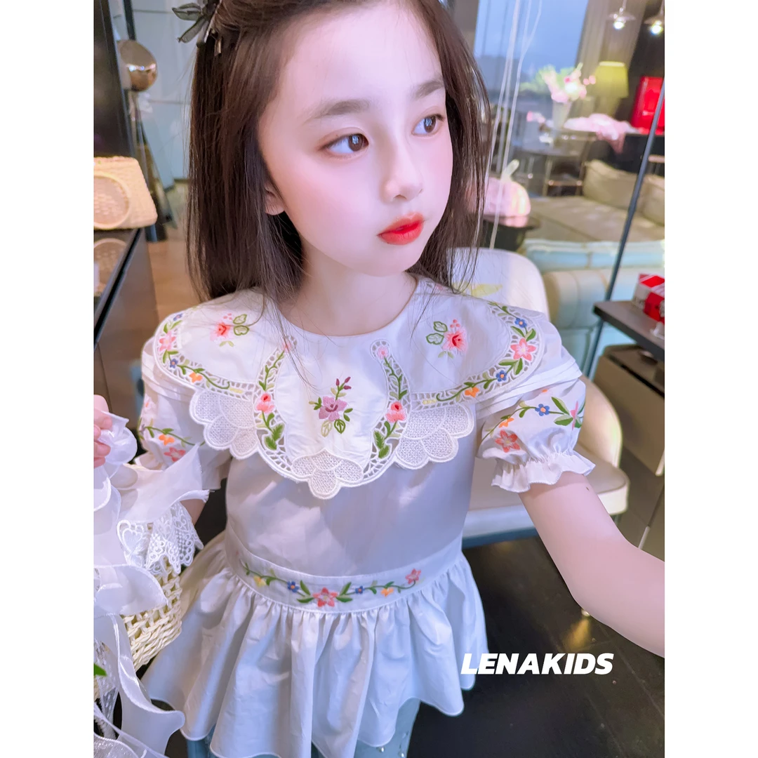 Lenakids【年中狂欢】【超精致·100%全棉·刺绣娃娃衫】女宝25032601