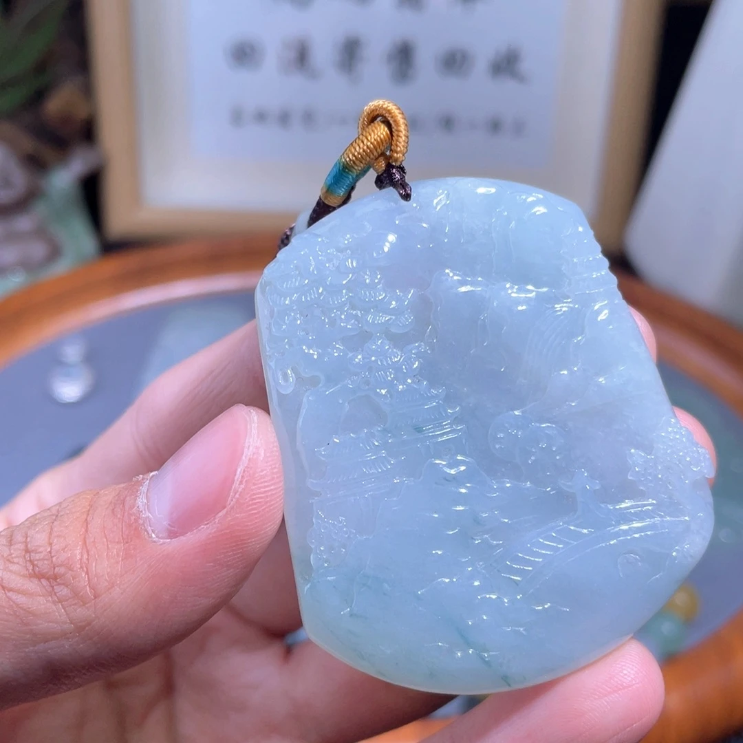 翡翠未镶嵌颈饰吊坠30