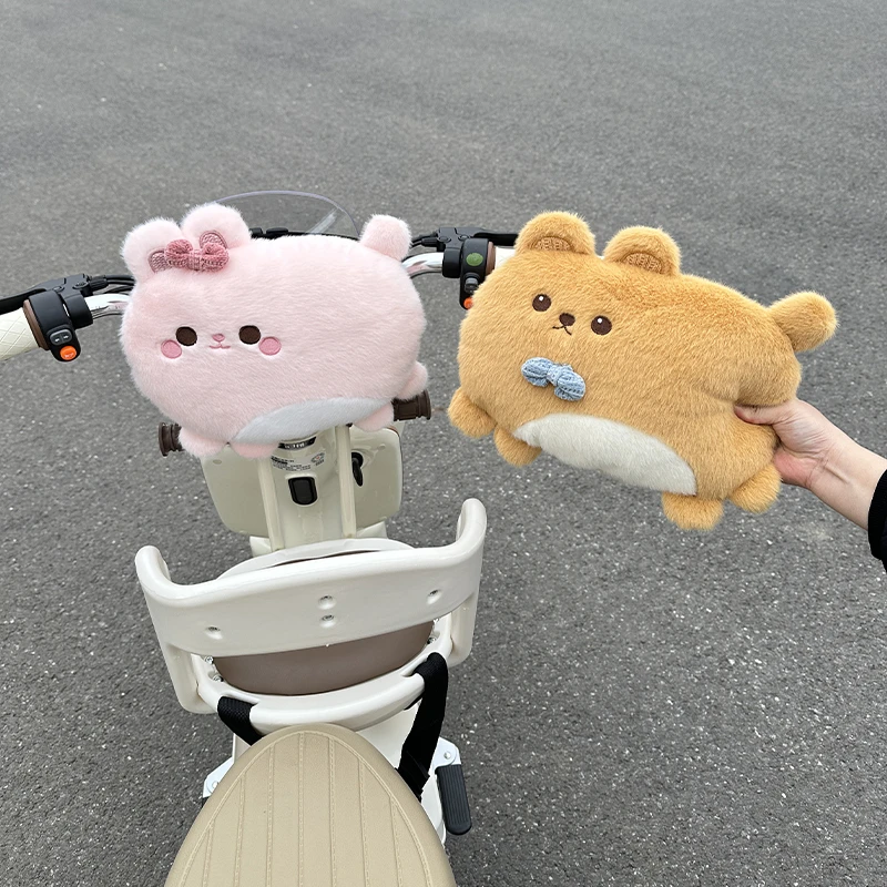 电动车前置防撞垫创意卡通电瓶车扶手护头垫子儿童座椅防碰头神器