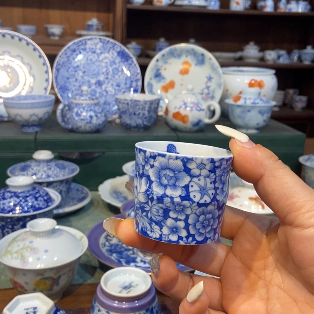 雪山春晓万花竹节杯