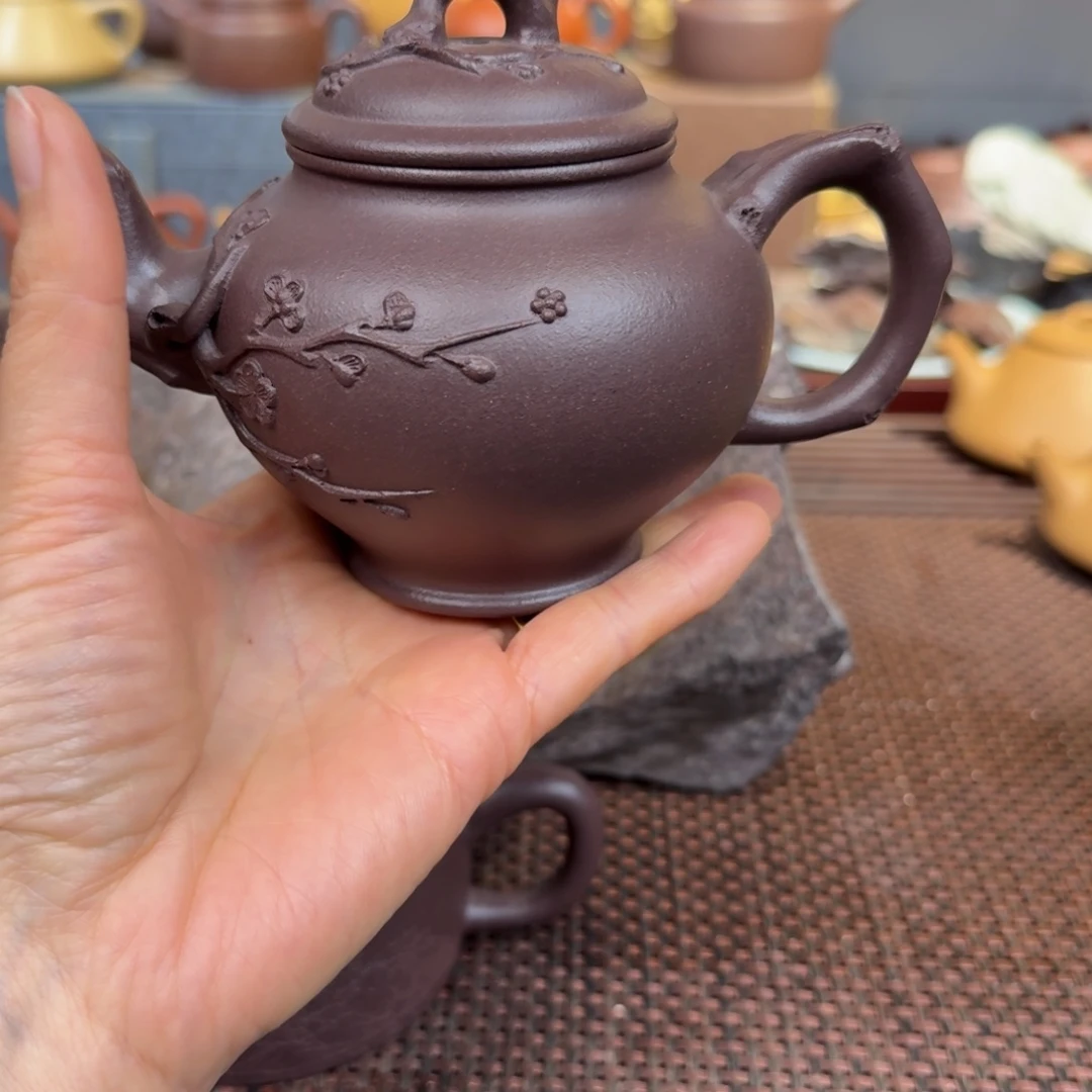 紫泥茶壶x**浪天青微瑕260毫升左右