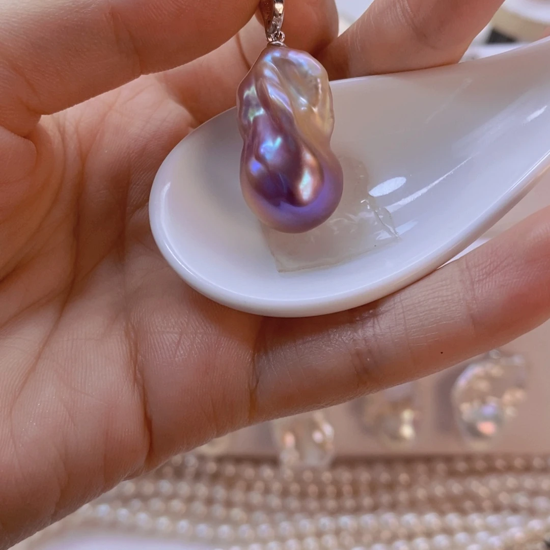 合金无925万能扣彩巴吊坠