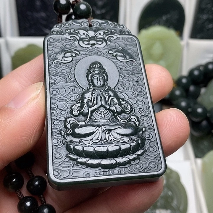 和田玉（青玉）未镶嵌颈饰