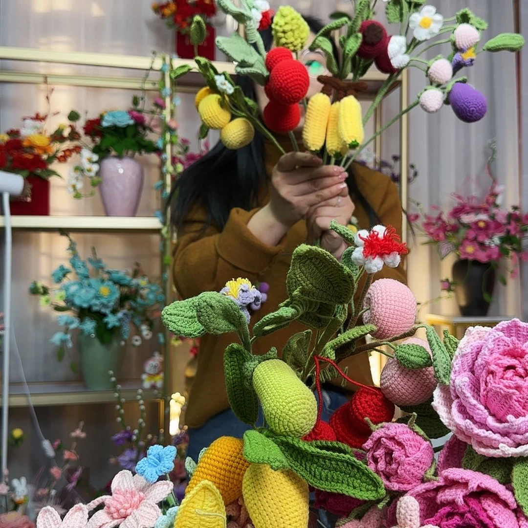 纯手工钩织钩织水果