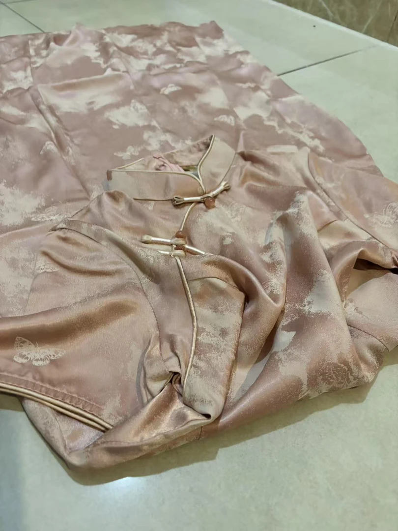 1135 粉色 大A版 【蝶恋】旗袍