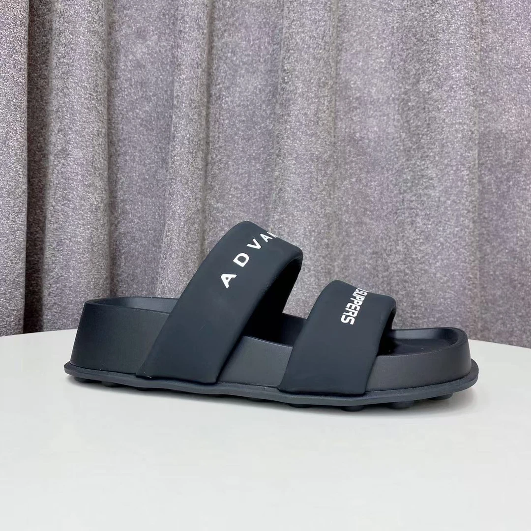 C6471 黑色  夏季时尚2025新款厚底休闲女拖鞋