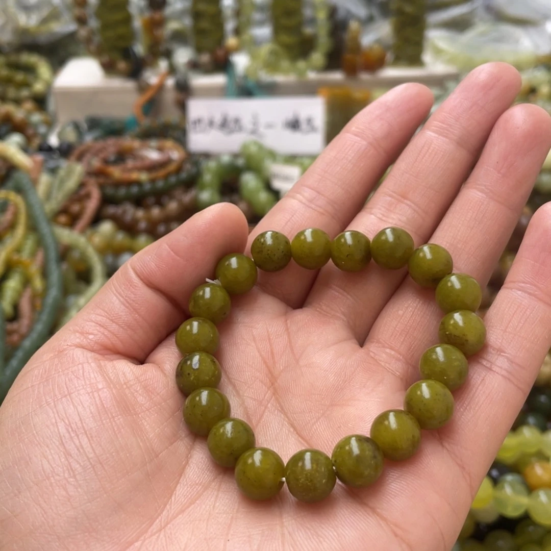 蛇纹石玉手链未镶嵌