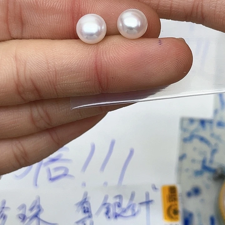 淡水珍珠耳饰银S925镶嵌小****扯