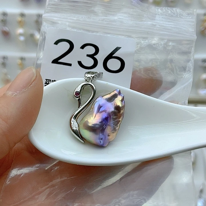 淡水珍珠颈饰银S925镶嵌