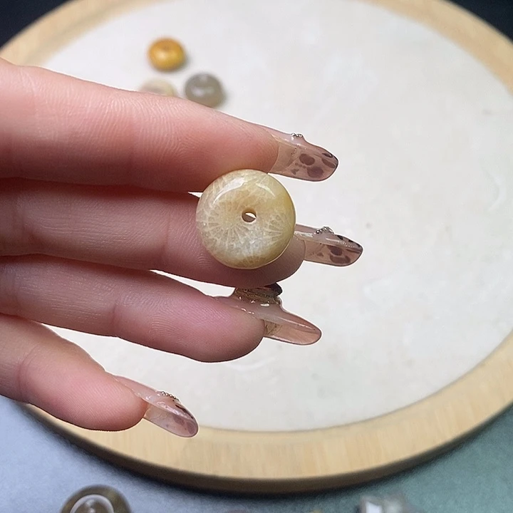 硅化珊瑚（珊瑚玉）未镶嵌颈饰