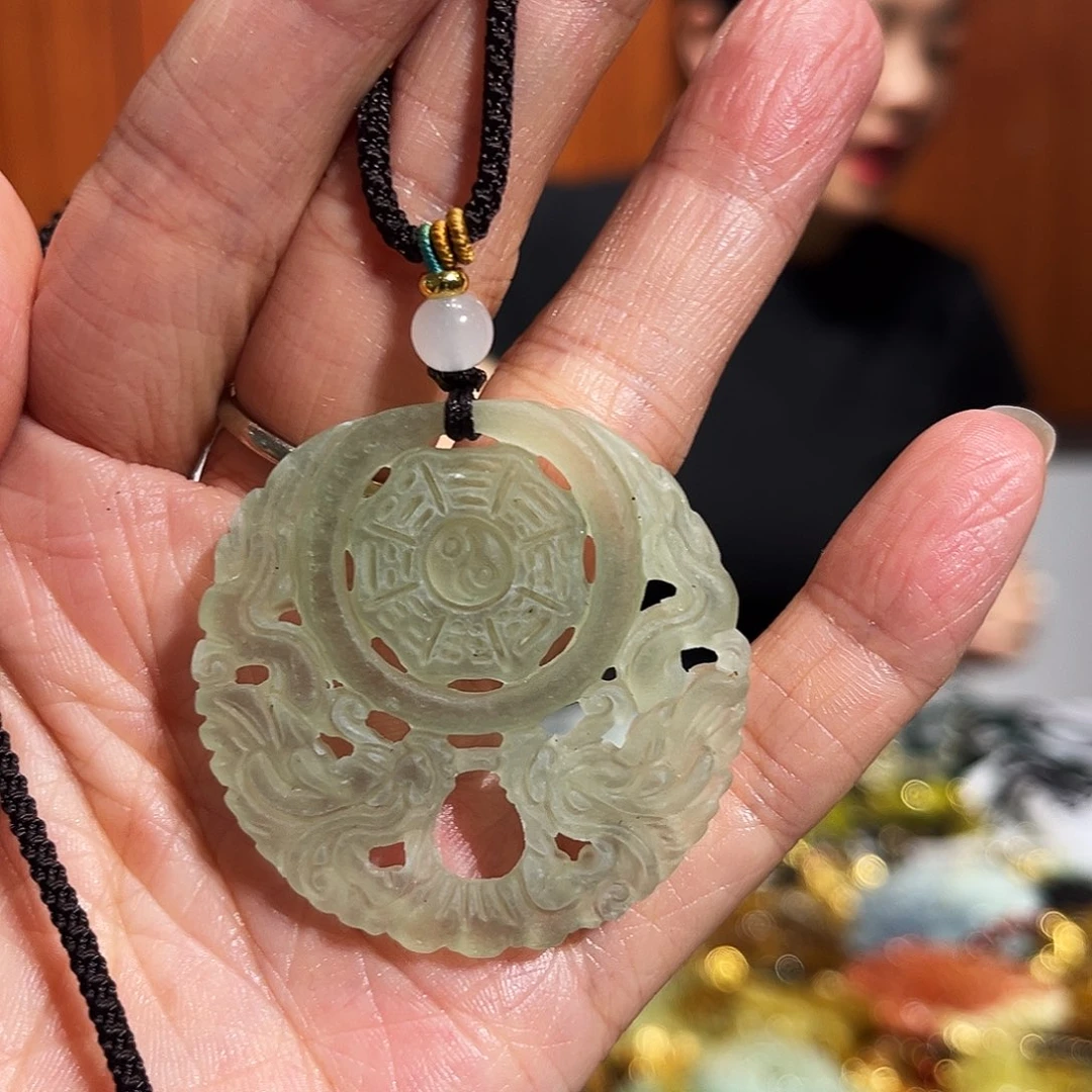 岫玉未镶嵌毛衣链