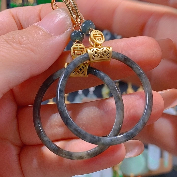 翡翠未镶嵌耳饰翡翠