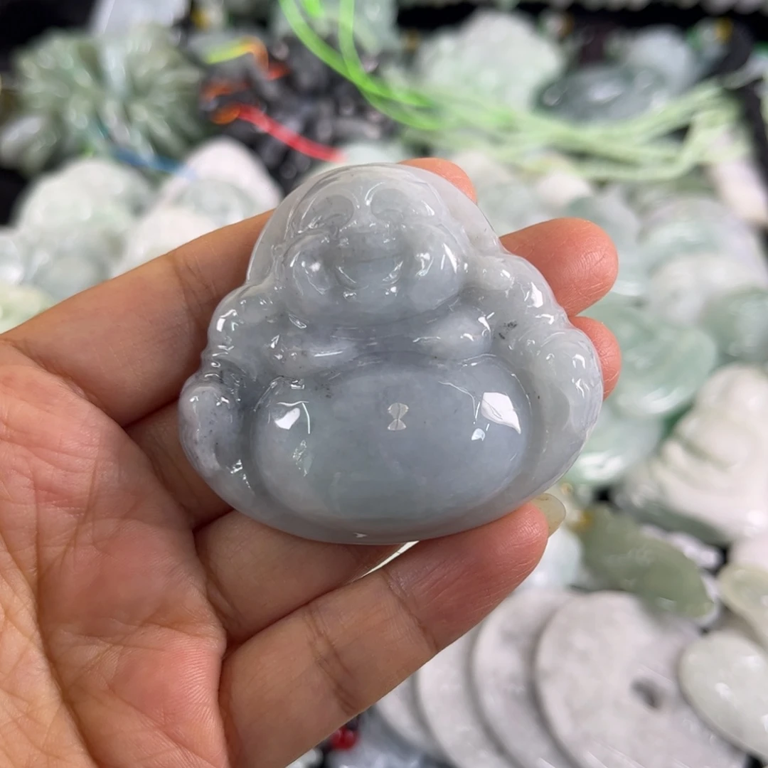 翡翠未镶嵌吊坠(不含链)微瑕