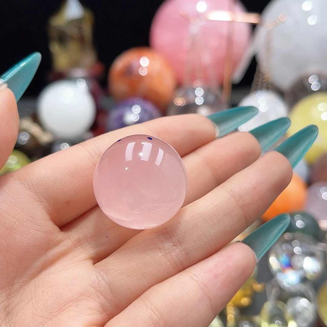 野***果黑曜岩未镶嵌珠宝奇石微瑕2.7打v孔不退不换