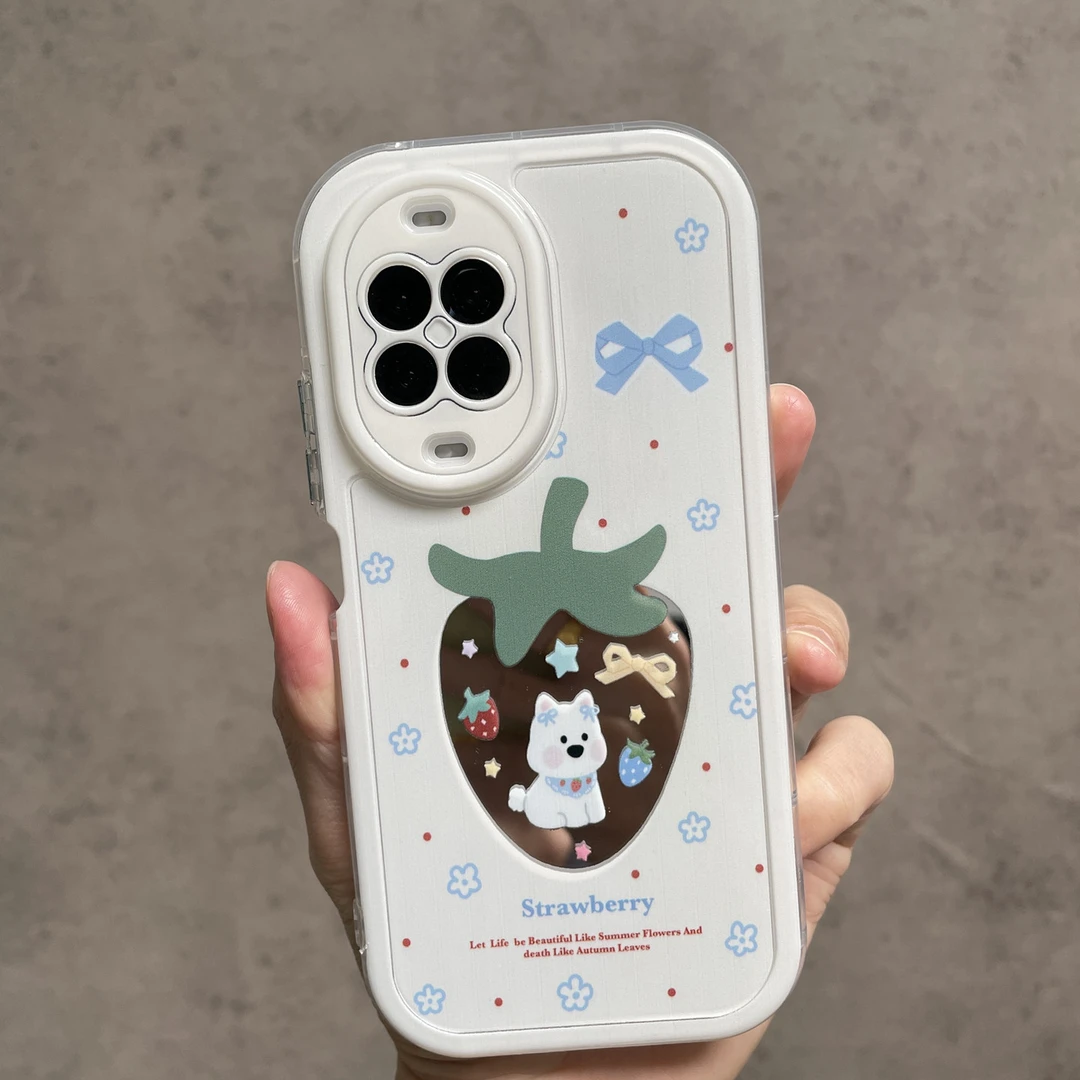 适用于华为nova14手机壳nova14pro新款女nova14ultra草莓狗保护套