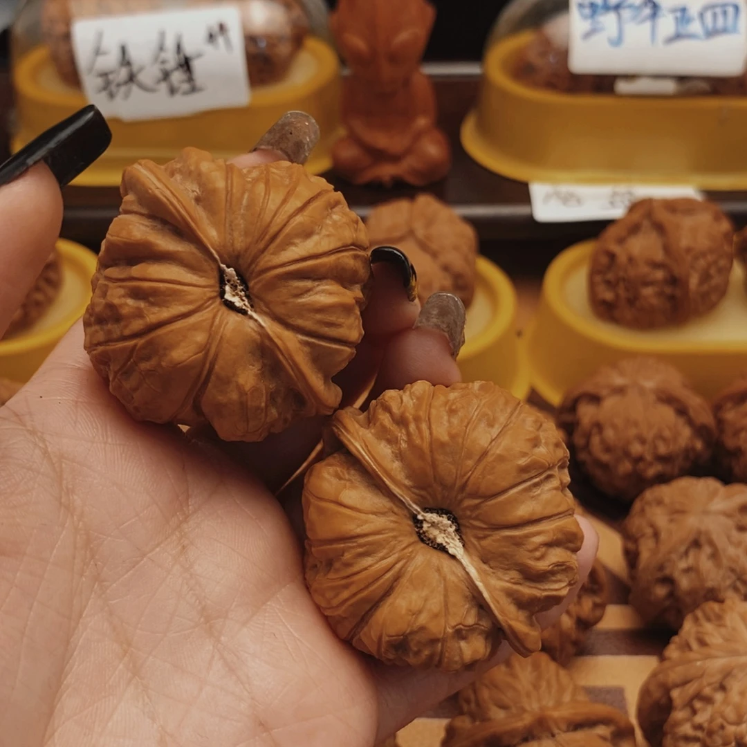 风***虹吊坠文玩核桃45全品南瓜墩