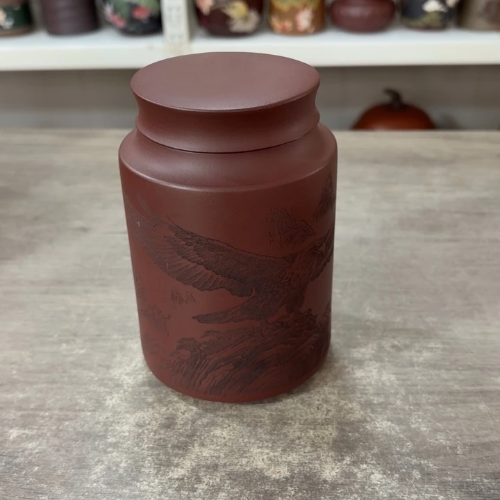 紫砂茶叶罐半斤装