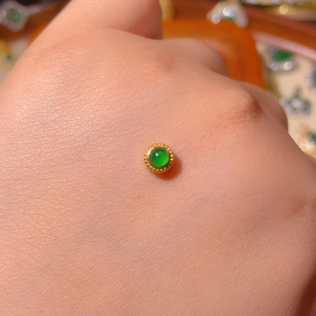 翡翠银S925镶嵌吊坠(不含链)